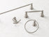 Moen Halle Brushed Nickel Moen MY0386BN Halle Single Post Bathroom Hand Towel Ring, MY0386BN...