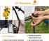 SOOOEC 100 Pack Reusable Zip Ties 10 inch Heavy Duty Outdoor UV Resistant, Releasable Black Zip Ties Indoor Round Ending No Hurt, Cable Ties Reusa...