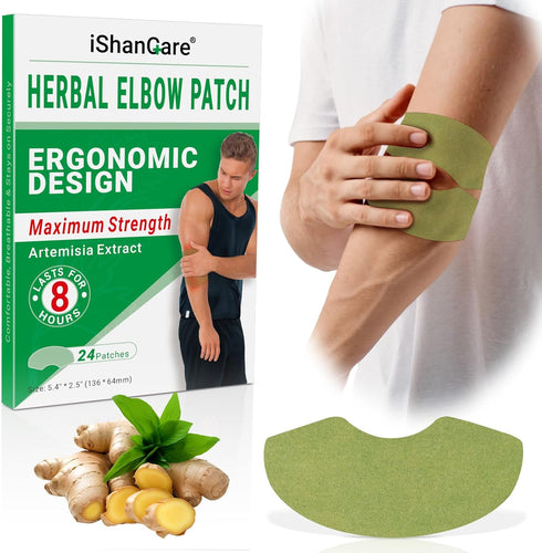 Elbow Pain Patches, 24 Count Extra Strength Heat Patches, 8 Hour Long Lasting Deep Hot Soothing of Joint Soreness for Knee, Elbow, Back, Neck, Sho...