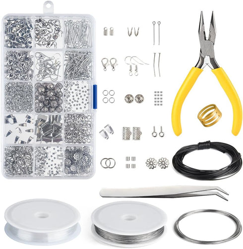 KUUQA Jewelry Making Kit Jewelry Findings Starter Kit Jewelry Beading Making and Repair Tools Kit...
