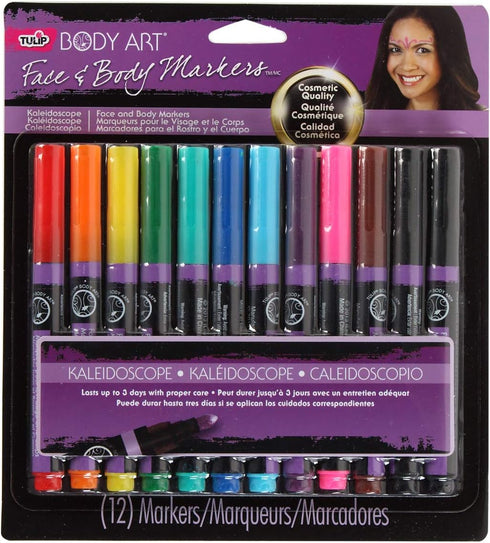 TULIP Body Art 32671 PSP Multi Primary 12Pk Markers, As Detailed...