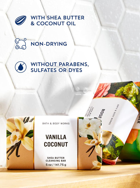 Bath & Body Works Shea Butter Cleansing Bar (Cucumber Melon)...