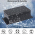 Junction Box IP65 Waterproof ABS Plastic Electrical Project Case Power Junction Boxes, Project Box with Fixed Ear Black 6.30x6.30x3.54 inch (160 x...