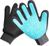 Upgraded Pet Grooming Gloves with Sturdy Teeth, Dexterous Dog Hair Removal for Gentle Shedding, Shampoo Horse Bathing Supplies for Washing, Scrubb...