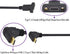 90 Degree USB 3.1 Type C Panel Mount Cable Gen 2 Up&Down Angle Type C 3.1 Female Panel Mount to Male Cable,Supports Charging,Data,Audio,Video Cabl...