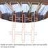 Fdit 100PCS Cross Paper Clips, Rose Gold Metal Paper Clamps for Document Note Sorting Organizing Paperwork Office School and Personal Use...