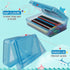 1 PCS Pencil Box,Double Layer Large Capacity Pencil Box,Hard Pencil Case with Snap-tight Lid, Plastic Pencil Box for Office School Supplies Pen Bo...