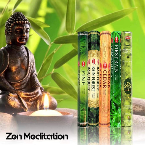 Hem Incense Forest Cedar Pine Rain Forest First Rain 5 x 20, 100 Sticks…...