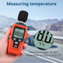 Digital Sound Level Meter Decibel Meter -35dB?135dB LCD Display,Min/Max/Hold Function Temperature Measurement- Noise Reader DB Meter for Home,Engi...