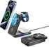 3 in 1 Wireless Charging Station with Magsafe Charger Stand, Foldable Magsafe Charger for iPhone 15 Pro Max/14/13/12, Foldable Charger 3 in 1 for ...