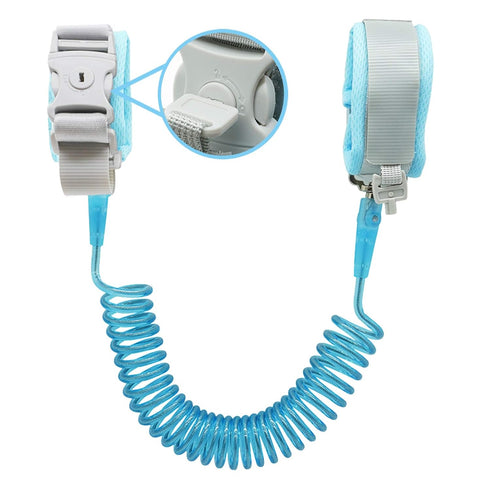 Anti Lost Wrist Link (8.2ft), Socub Breathable Toddler Leash Wrist for Child Safety, Wrist Link for Kids with Key Lock, Blue...
