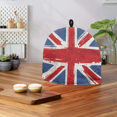 British Flag Union Jack Tea Kettle Cover for English Tea Sets Durable Teapot Cozies Breakfast Warmer Home Kitchen Hotel Tea Party Table Decor Acce...