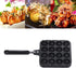 16 Holes Octopus Meatballs Pan, Aluminum Alloy Takoyaki Baking Mold Tray, for Home Kitchen...