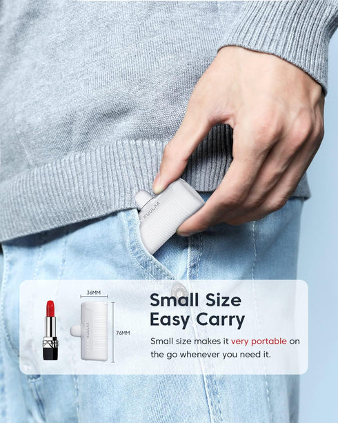 Kuulaa Portable Charger USB C Power Bank 4500mAh Small Portable Phone Charger Android Compact Plug in Battery Pack Portable Compatible with iPhone...