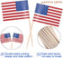 100 Pcs 4th of July American Toothpick Flag Toppers Cake Decorations Independence Day Patriotic Cupcake Toppers Picks for Army Graduation Party Su...