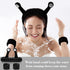 3pcs Snail Face Wash Headband and Wristband Set Black Funny Makeup Headband Puffy Skincare Spa Head Bands Cute Wrist Towels Hair Band for Washing ...
