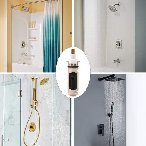 1222 Cartridge Compatible with Moen Tub Shower Single Handle Posi-Temp Faucet, Aftermarket Replacement kit (with lubricating grease)...