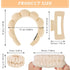 Wecoe White Khaki Spa Headband And Wristband Set Skincare Headband For Washing Face Hair Claw Clips For Thick Hair Cute Puffy Sponge Bubble Makeup...