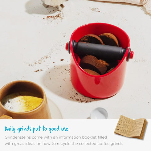 Dreamfarm Grindenstèin Sturdy, Compact, Modern Space-Saving Espresso Coffee Grind Knock Box - Black...