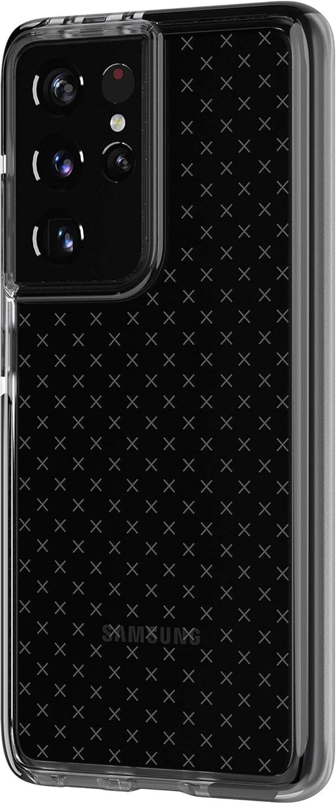 tech21 Evo Check Phone Case for Samsung S21 Ultra 5G - 12 ft. Drop Protection, Smokey/Black...