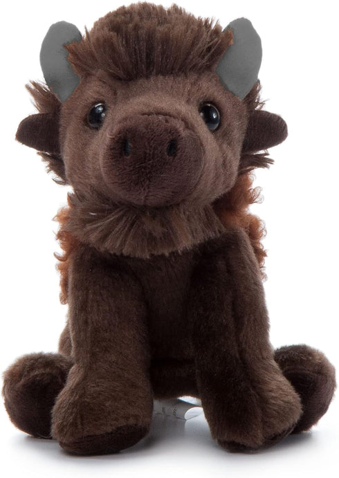 The Petting Zoo Bison Stuffed Animal Plushie, Gifts for Kids, Wild Onez Babiez Zoo Animals, Bison Plush Toy 6 inches...
