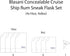 Concealable Cruise Ship Rum Sneak Flask Kit Set (4x16oz, 4x8oz)...