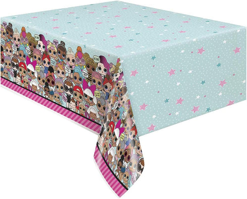 Unique LOL Surprise Rectangular Plastic Table Cover - 54' x 84', 1 Pc...