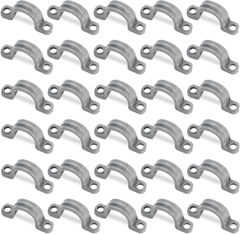 (30 Pack) Yariwiz 1/2 inch Plastic PVC Flex Electrical Conduit Strap Clamp Fittings...
