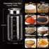 7 oz Salt Pepper Shakers with Adjustable Outlet Holes Clear Glass Shaker Bottles Spice Seasoning Cans for Kitchen Decor and Home Restaurant BBQ Ca...