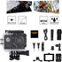 Action Camera 1080P 12MP Sports Camera Wide Angle Lens Full HD 2.0 Inch TFT LCD HD Screen Action Cam with 30m/98ft Underwater Waterproof for Outdo...