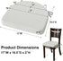 Shinnwa Kitchen Chair Cushions, Non-Slip Dining Chair Cushions with Ties and Machine Washable Cover, 17 x 16.5 x 2in, Off White...