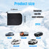 2PCS Car Side Mirror Snow Cover, Waterproof Auto Rearview Protector with Drawstring, Frost Guard Mirror Cover Keeps Ice and Snow Off, Universal Ve...
