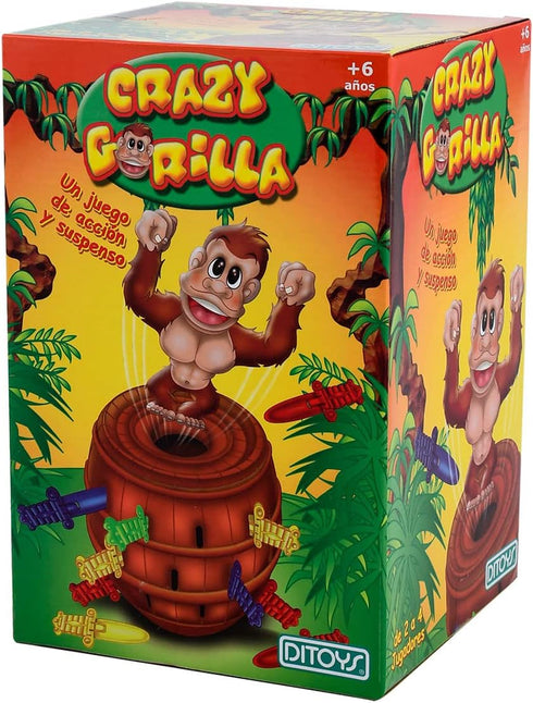 DITOYS Crazy Gorilla Board Game | Family Kids Games | Fun Games for Young Adults | Little Treasures Pop Up Gorilla Game for Children Educational B...