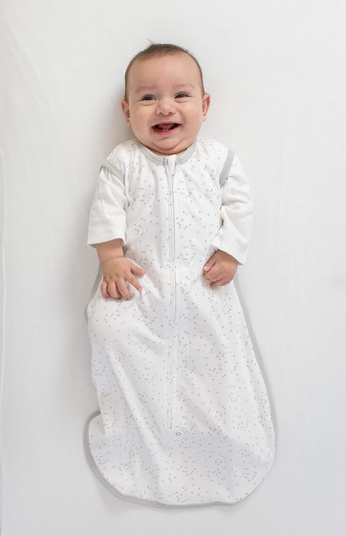 Amazing Baby Cotton Sleeping Sack, Wearable Blanket with 2-way Zipper, Sterling Confetti, Small (0-6 mo)...