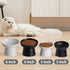 Small Ceramic Raised Cat Bowls, Tilted Elevated Food or Water Bowls, Stress Free, Backflow Prevention, Dishwasher and Microwave Safe, Lead & Cadmi...