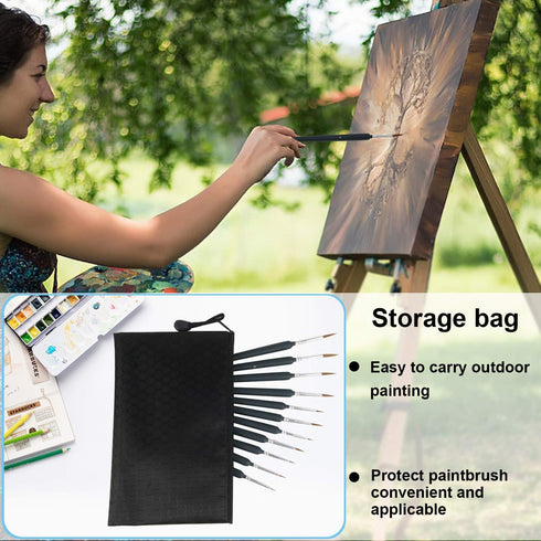 UPINS 11 Pieces Fine Detail Paint Brush Miniature Small Thin Painting Brushes Kit Micro Artist Acrylic Paints Brush Set...