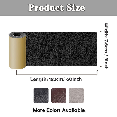 Leather Repair Tape, Leather Repair Patch for Couches Self-Adhesive Couch Patch 3x60 inch Self Adhesive Leather Repair Patch Tape Kit for Furnitur...