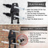 JUXYES Pack of 2 Wall Mounted Garden Hose Holder, Heavy Duty Water Hose Storage Organizer Pipe Reel Holder Hanger, Car Hose and Cord Hanger Bracke...