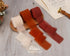 Ribbli Chiffon Ribbon 1.5 inch x 30 Yard Handmade Silk Ribbon,Champagne/Terracotta/Rust Red Fringe Chiffon Fall Ribbon for Wedding Invitations, Br...