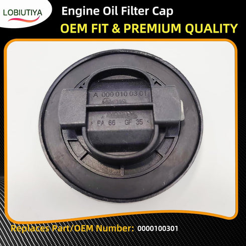 0000100301 Engine Oil Fill Cap Compatible with Mercedes-Benz E C GLE B A CLA GLK S M CLK GL CLS & More - Part No. 000 010 0301...