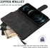 RANYOK Wallet Case Compatible with iPhone 11 (6.1 inch), Premium PU Leather Zipper Flip Folio Wallet RFID Blocking with Wrist Strap Magnetic Closu...