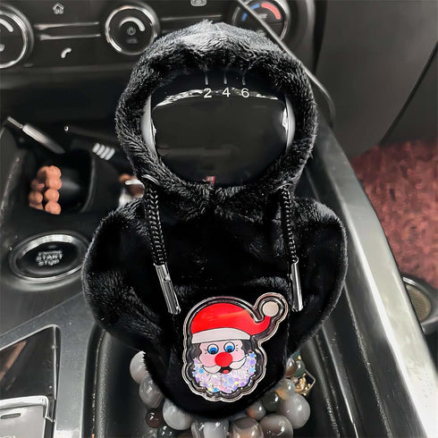 2Pcs Car Shift Knob Hoodie,Car Gear Shift Cover,Hoodie for Car Shifter, Automotive Interior Cute Gadgets, Christmas Car Accessories and Decoration...