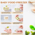 Baby Fruit Feeder Set, BPA Free Baby Food Feeder Food Grade Silicone Feeder for Baby with Freezer Tray and Pacifier Chain (White Rabbit)...