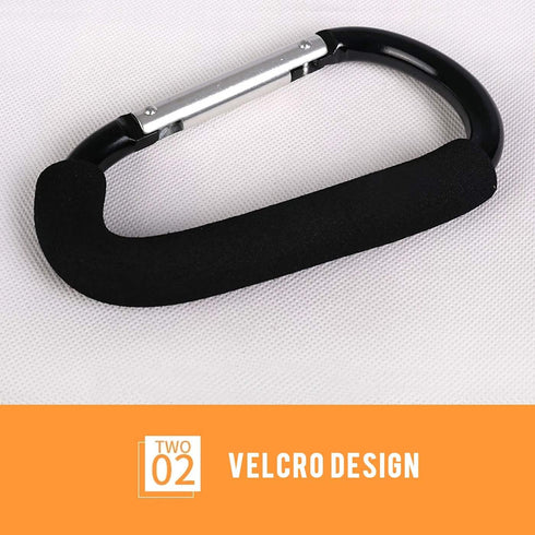 TGOOD Stroller Hooks-2pacs X-Large 16cm(6.3") of Multipurpose Hook Clips-for Mommy Shopping Bags,Baby Diaper Bags,Groceries,Clothing,Purse(Strolle...