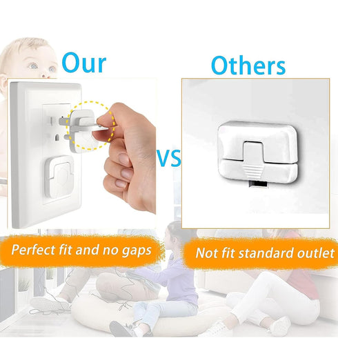 Outlet Covers Baby Proofing Plug - 60 Pack Socket Safety Plug Covers Electrical Outlets Cover Child Proof Protectors for Kids Home Safety 3-Prong ...