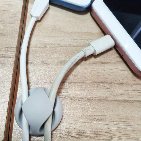 Cable Clips,Silicone Self Adhesive Cord Management,for Home,Office,Cubicle,Car Desk Cord Holder,Organizing Phone USB Charger Mouse Wire Organizer ...