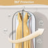 MISSLO 65" Clear Garment Bags for Hanging Clothes 4" Gusseted Dress Bags for Gowns Long Dress Cover for Closet Storage Dress Protector Bag, 2 Pack...