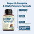 Vitamin B Complex with Vitamin B12, Niacin, Vitamin B2, Vitamin B6, Folic Acid 400mcg. B Complex Vitamins for Women & Men. Aids Mood, Energy, Nerv...