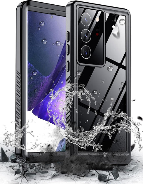 Hualele for Samsung Galaxy Note 20 Ultra 5G Case Waterproof, Built in Lens & Screen Protector Rugged Full Body Heavy Duty Protective Military Grad...