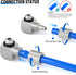 TAILONZ PNEUMATIC 4MM Tube OD x M4 Thread Elbow Miniature Quick Release Couplings Locking Pneumatic Fittings PL4-M4 (Pack of 10)...